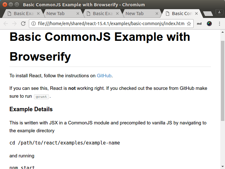 Starter Kit Basic Examples React Eueung Mulyana